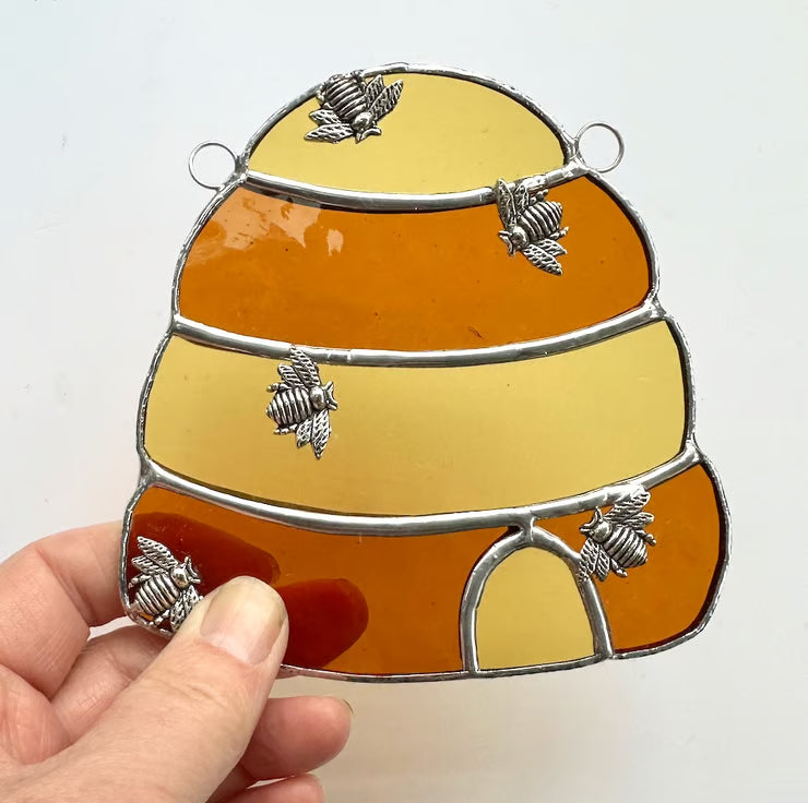Beehive Stained Glass Pattern PDF PNG for Beginners
